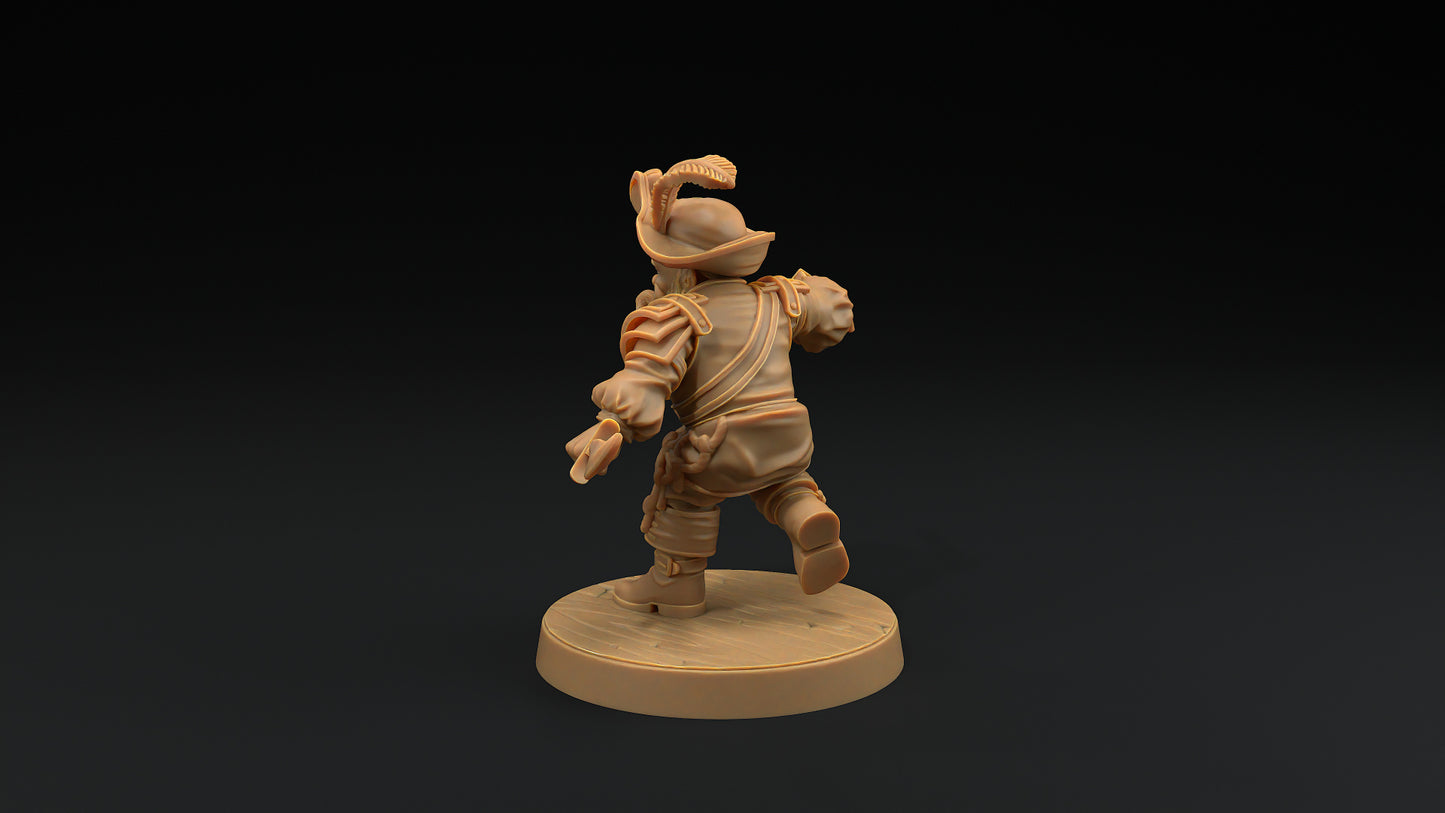 Flint Stonetoe, Dwarven Trapper,   32mm, 53mm o 75mm