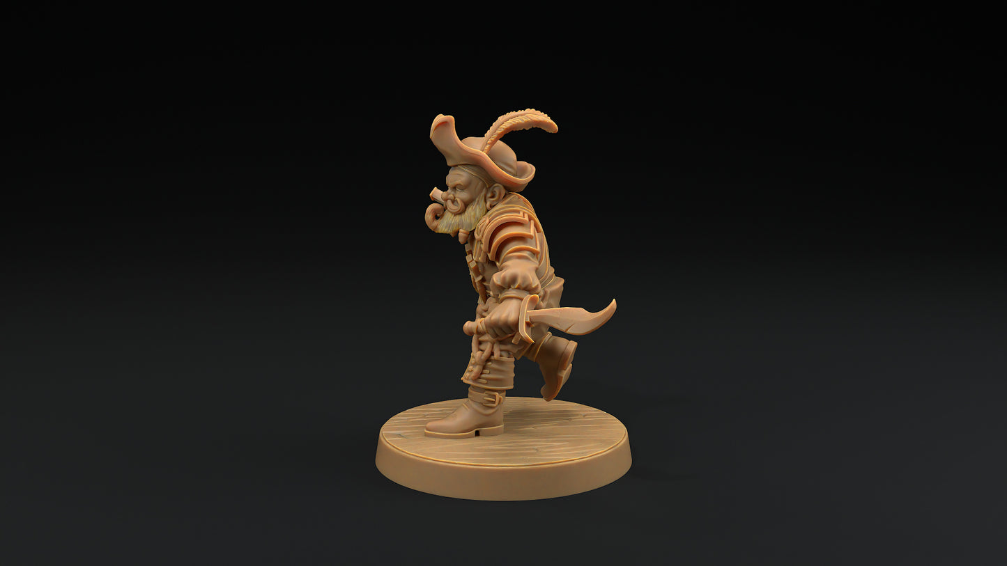 Flint Stonetoe, Dwarven Trapper,   32mm, 53mm o 75mm
